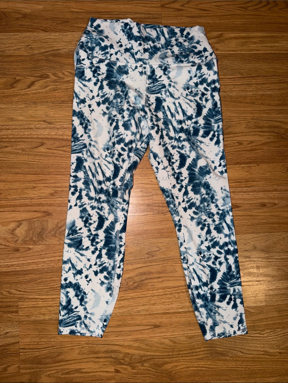 Blue tie dye leggings RBX